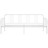 vidaXL Sofa Bed Frame White Metal Single
