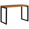 vidaXL Dining Table Multicolor Solid reclaimed wood and steel Standard