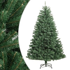 vidaXL Artificial Hinged Christmas Tree Green