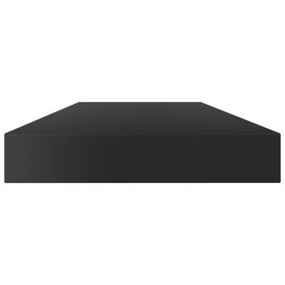vidaXL Bookshelf Boards 8 pcs High Gloss Black 31.5"x3.9"x0.6" Chipboard