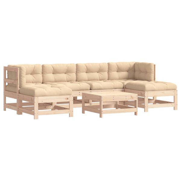 vidaXL Garden Lounge Set Beige
