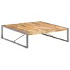 vidaXL Coffee Table Rough Mango Wood Rough Mango Wood, Powder-Coated Steel