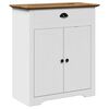 vidaXL Bathroom Furniture Set White and Brown
