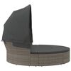 vidaXL Outdoor Lounge Bed Grey, Dark Grey