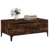 vidaXL Coffee Table Smoked Oak Engineered wood, metal