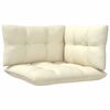 vidaXL Garden Corner Sofa Cream Solid Pine Wood Medium Modular