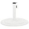 vidaXL Umbrella Base White Cast iron Standard size for medium umbrellas