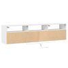 vidaXL TV Wall Cabinet White Engineered wood 70.9 in long