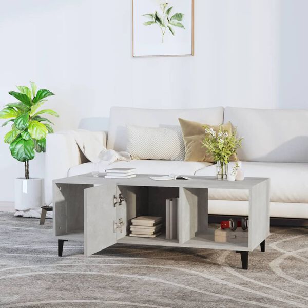 vidaXL Coffee Table Concrete Grey Engineered Wood Coffee Table