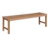 vidaXL Patio Bench with Red Cushion 59.1" Solid Teak Wood