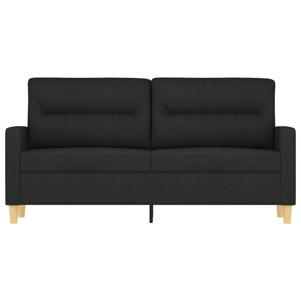 vidaXL 2-seater Sofa Black Polyester, Metal, Textilene 2-seater