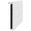 vidaXL Headboard Cushion White and Black Faux leather, foam filling