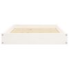 vidaXL Dog Bed White Solid pine wood 28.1 x 21.3 in Simple Dog Bed