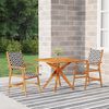 vidaXL Garden Dining Set Natural wood, Brown Solid Acacia wood Medium