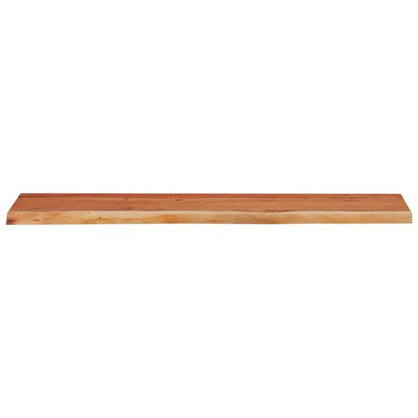 vidaXL Wall Shelf Natural Solid Acacia wood 16x8 Decorative Inlays