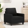 vidaXL Sofa Chair Black Faux leather, metal, foam Single Durable