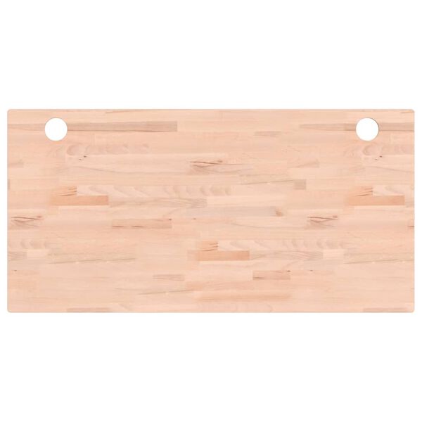vidaXL Desk Top 43.3x21.7x1.0" Solid Wood Beech