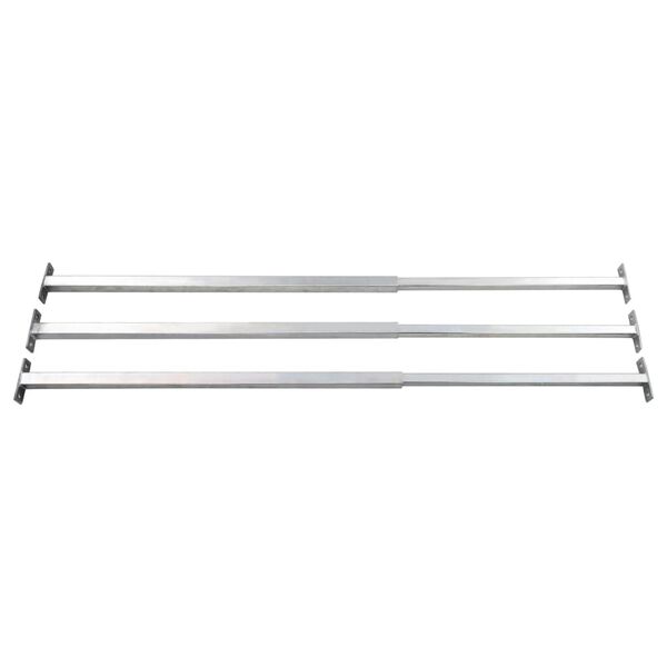 vidaXL Adjustable Security Window Bars 3 pcs 28"-47.2"