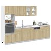 vidaXL Kitchen Cabinet Set Sonoma Oak Engineered Wood Large