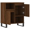 vidaXL Sideboard Brown Oak Engineered Wood, Iron Medium Sideboard