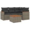 vidaXL Garden Sofa Set Grey
