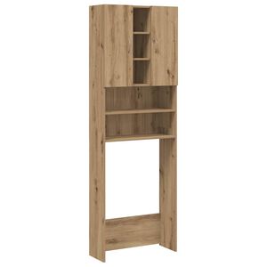 vidaXL Washing Machine Cabinet Artisan Oak 25.2x10.0x74.8"