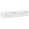 vidaXL Wall Shelf White Engineered Wood 39.4 in wide Wall Shelf