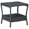 vidaXL Garden Lounge Set Dark grey, Black