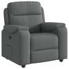 vidaXL Recliner Chair Dark Gray 100% polyester, metal, plywood Large