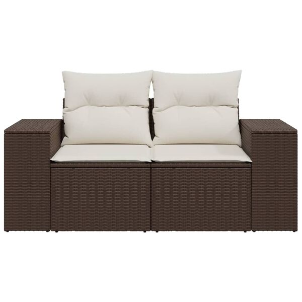 vidaXL Garden Sofa Brown