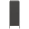 vidaXL Highboard Black Cold-rolled steel Medium Highboard Rectangular