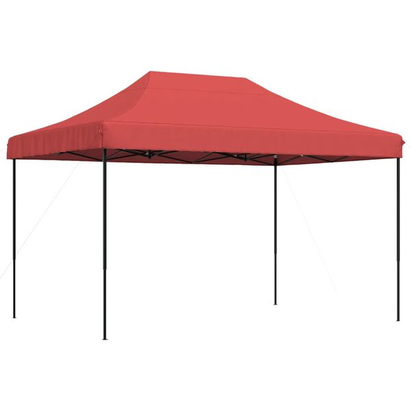 vidaXL Party Tent Burgundy Oxford fabric with PVC coating Large Foldable