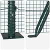 vidaXL Fence with Posts Green 39.4" x 984.3" Steel