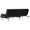 vidaXL Sofa Bed Black