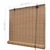 vidaXL Blind Brown Bamboo 47x63 in Rollable Blind Rectangular