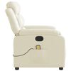 vidaXL Massage Recliner Chair Cream