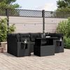 vidaXL Garden Sofa Set Black