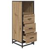 vidaXL Bathroom Furniture Set Artisan Oak 13.78 x 14.76 x 39.37 in