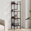 vidaXL Bookshelf Smoked Oak Engineered wood, powder-coated steel Medium