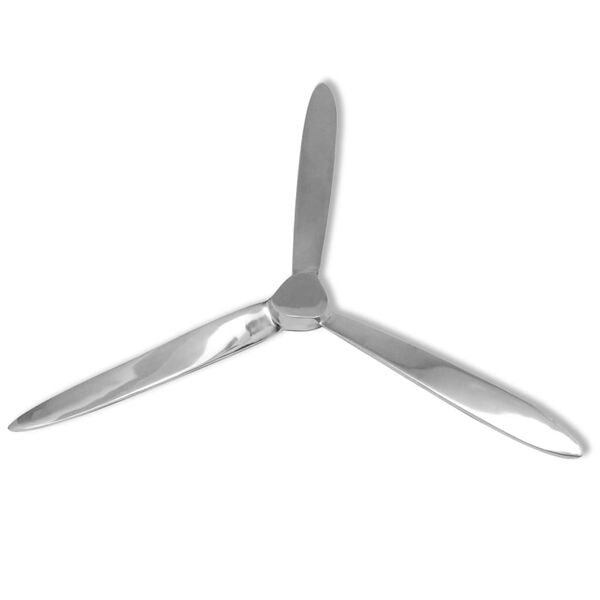 vidaXL Propeller Silver Aluminum 27.6 in Decorative Inlays Propeller