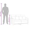 vidaXL 2-seater Sofa Taupe Polyester 47.2 in 2-Seater Sofa Rectangular