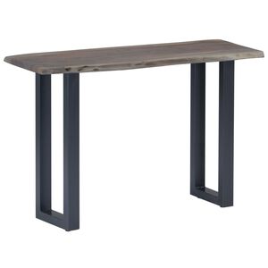 vidaXL Console Table Solid acacia wood with grey finish