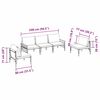 vidaXL Garden Sofa Set Anthracite Steel
