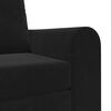 vidaXL Sofa Bed Black 38.58 x 27.95 x 32.68 in Velvet