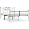 vidaXL Bed Frame Grey Metal 55.1 x 78.7 in Tough Bed Frame