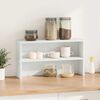 vidaXL Kitchen Racks Stackable 2 pcs White 19.7x5.9x6.3"