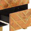 vidaXL Bedside Cabinet Set of 2 Brown and Black