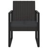 vidaXL Garden Lounge Set Set of 4 Black