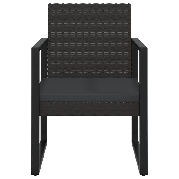 vidaXL Garden Lounge Set Set of 4 Black