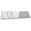 vidaXL Rabbit Cage Grey Galvanized steel 119.1 x 31.7 x 28.0 in